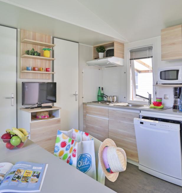 Mobil-home Famille Éco camping Le Petit Rocher