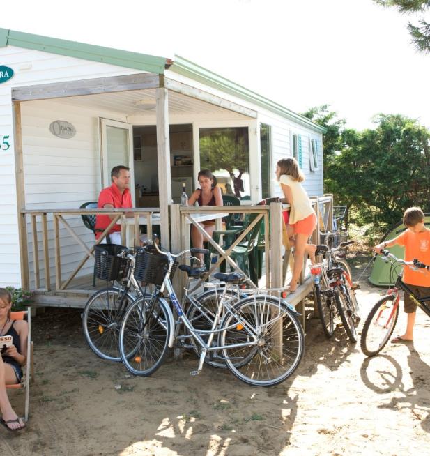 Mobil-home Loggia Éco camping Les Peupliers