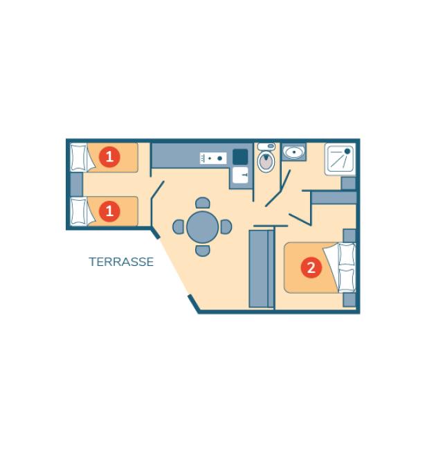 Plan chalet Horizon camping Signol
