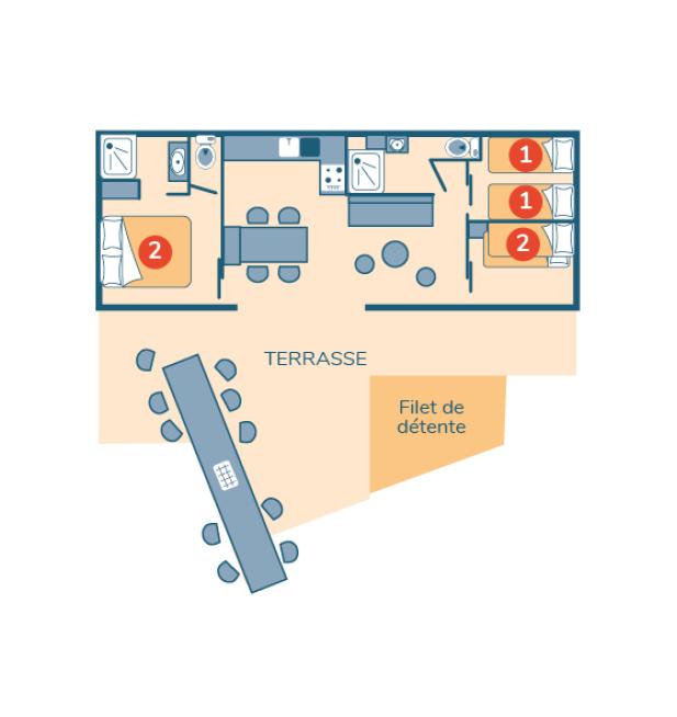 Plan mobil-home Otello Clim camping Signol