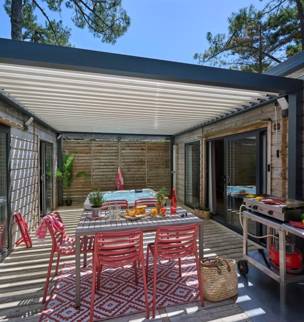 Cottage Prestige avec jacuzzi privatif camping Signol