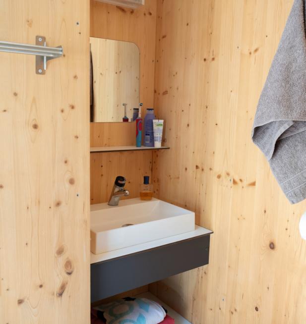Sanitaires individuels camping La Mignardière