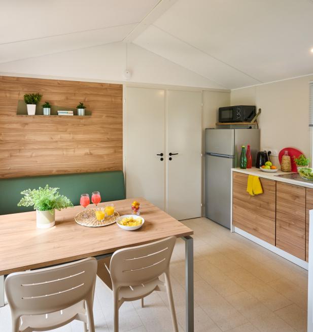 Mobil-home Loggia camping Les Chalands Fleuris