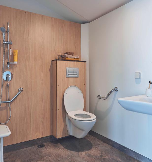 Salle d'eau mobil-home pour Personnes à Mobilité Réduite