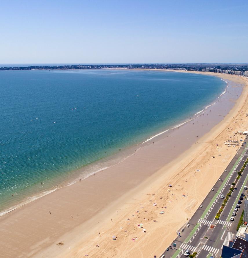 Baie de La Baule en Bretagne