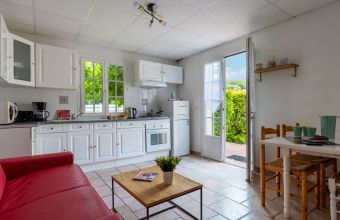 Cuisine appartement Camping Le Petit Rocher en Vendée