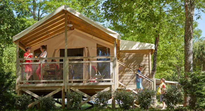 Tente écolodge camping Le Petit Rocher