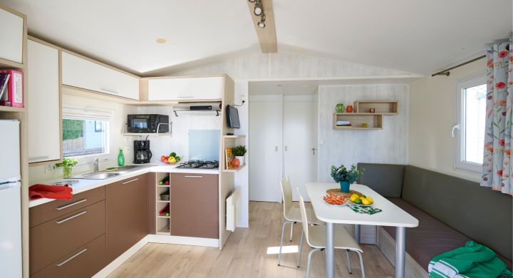 Intérieur mobil-home Palma camping La Corniche