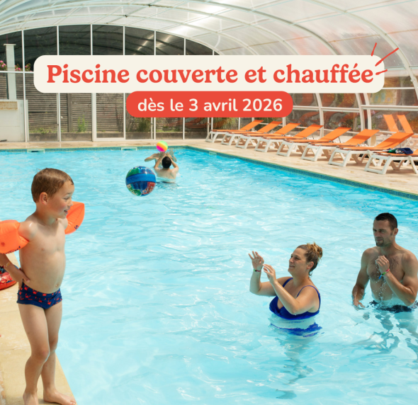 Découvrez la piscine couverte et chauffée de la Mignardière