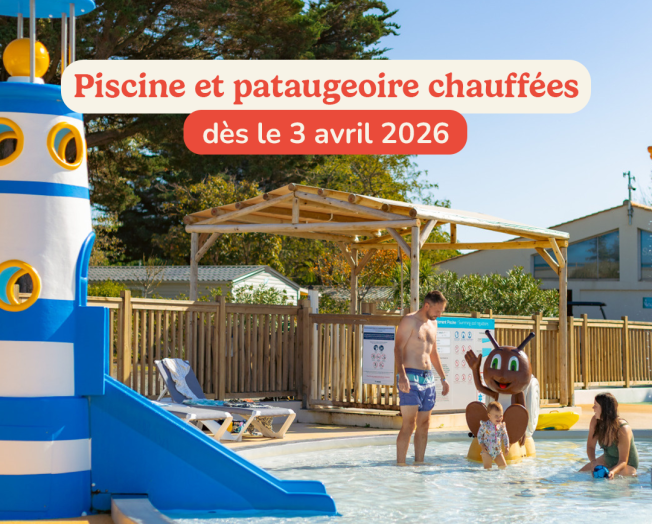 Profitez d'une piscine et pataugeoire chauffées sur l'Ile de Ré