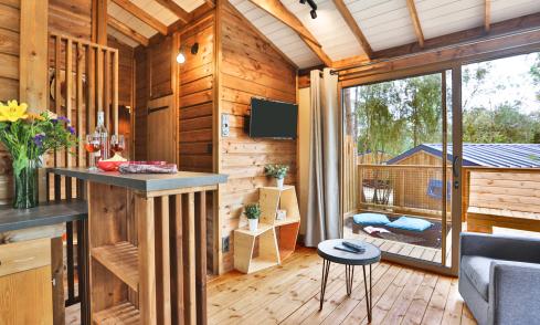 Cocoon Lodge 5 personnes camping Le Petit Rocher