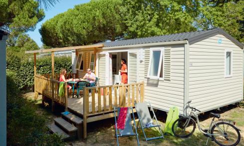 Mobil-home Famille Éco camping Les Peupliers