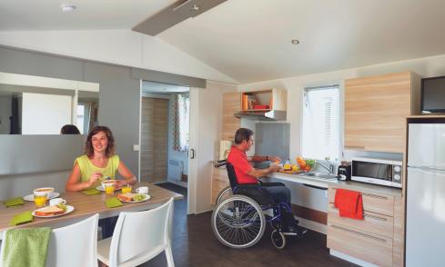 Mobil-home Personnes à Mobilité Réduite camping Le Petit Rocher